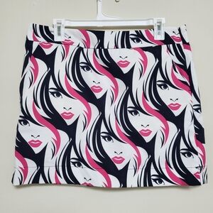 Loudmouth Ladies 10 Skirt Skort Tennis Golf Pickleball Pockets Lined Multicolor